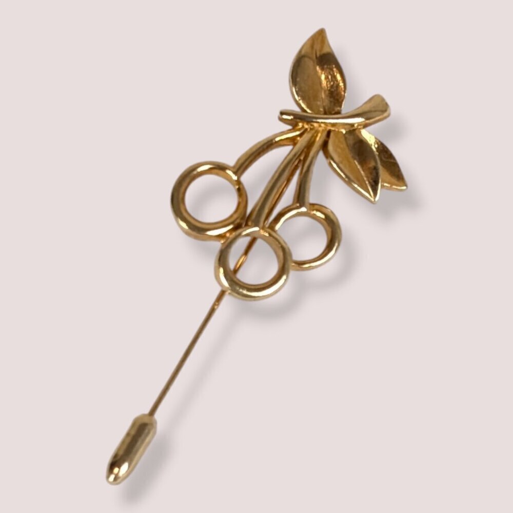 V. 3 Cherry Cut Out Stick Pin